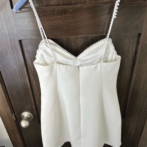 Meshki White Satin Dress - Picture 5 of 9